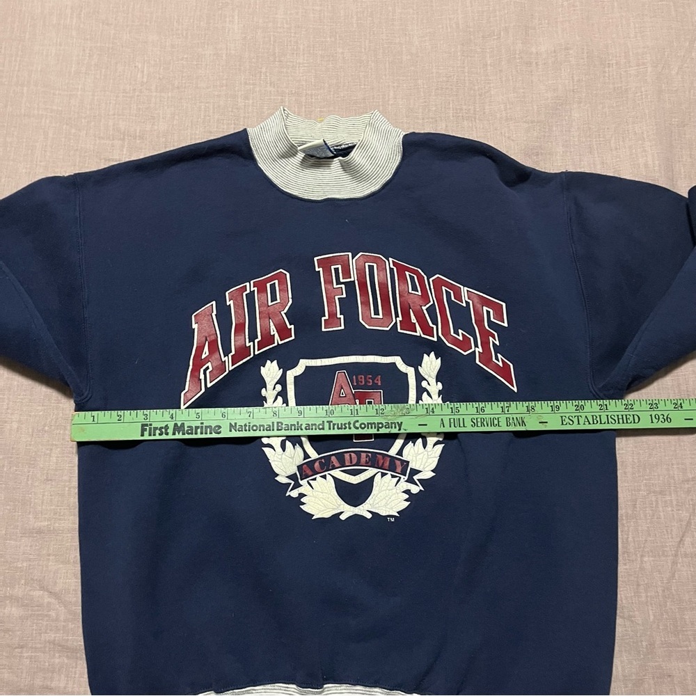 Vintage 1980s Russell Athletic Air Force Cuff Crewneck Sweater Pristine Size XL - Picture 7 of 7